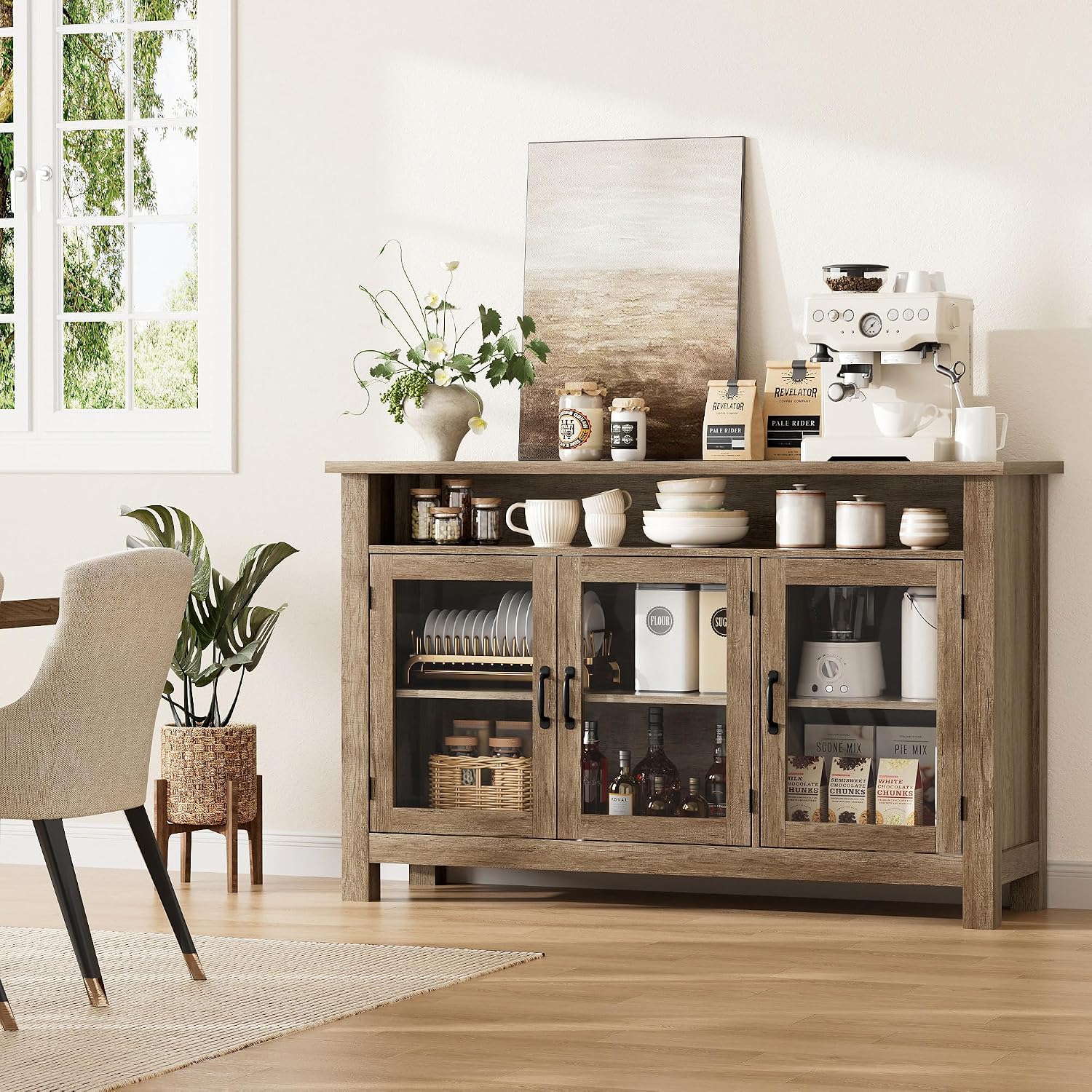 Open Shelf Display Sideboards