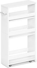 4-Tier Slim Rolling Storage Cart with Handle