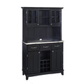 Off White Wooden Sideboard Storage Hutch Cabinet