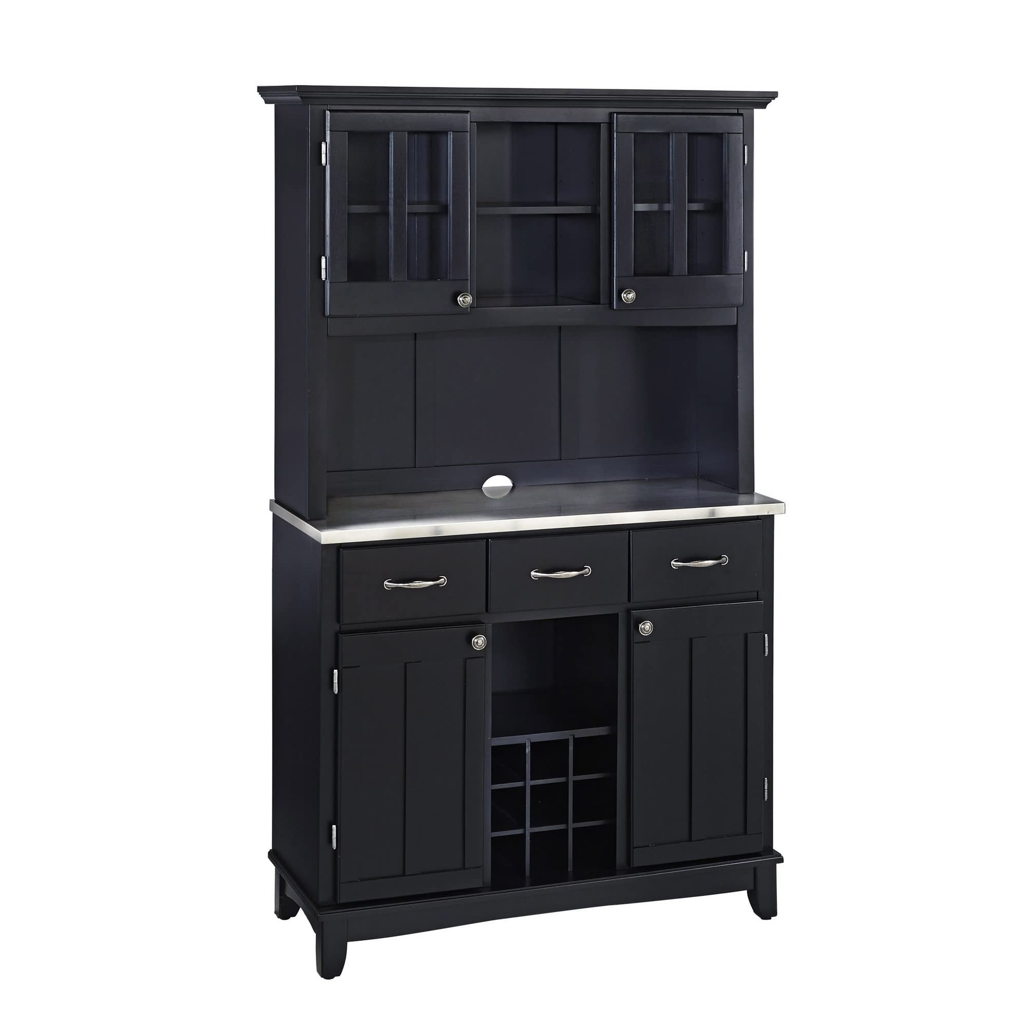 Off White Wooden Sideboard Storage Hutch Cabinet
