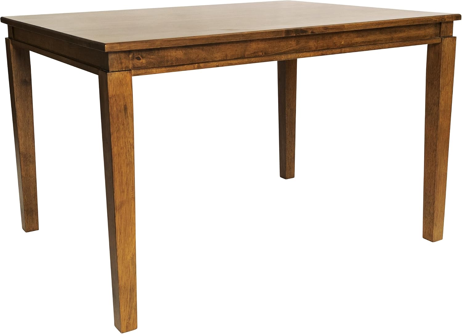 Brown Matte Wood Dining Table Seats Four People