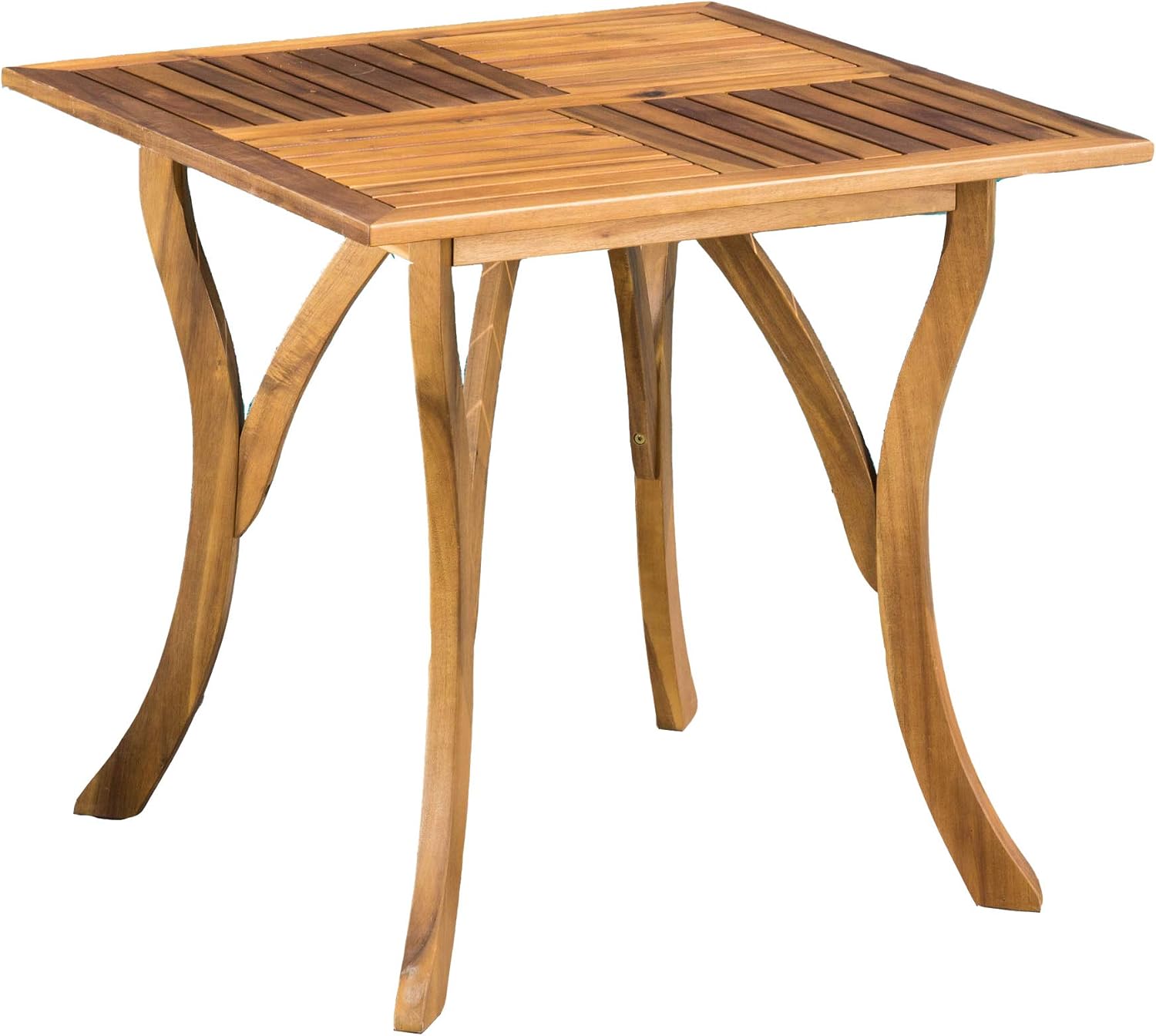 Teak Acacia Wood Square Dining Table