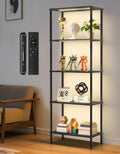 Tall Display Shelves LED Lights Dimmable Remote