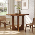 Rustic Brown Square Dining Table Fits 2-4 People