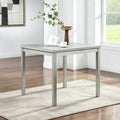 Walnut Square Wood Dining Table For Four People