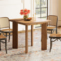 Walnut Square Farmhouse Dining Table Seats Four