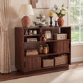 Sliding Door Sideboard with Adjustable Shelves Wood